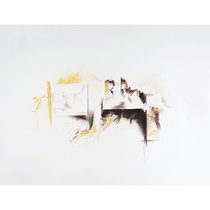 <h2>Pays-d'âges-2</h2><br>2023<br>h : 70 cm  x 100<br>pastel et collage sur papier