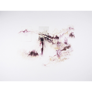 <h2>Paysage-intérieur-11</h2><br>2023<br>h : 70 cm  x 100<br>pastel, impression numérique, collage sur papier