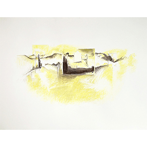 <h2>Pays-d'âges-7</h2><br>2024<br>h : 70 cm  x 100<br>pastel, impression numérique et collage sur papier